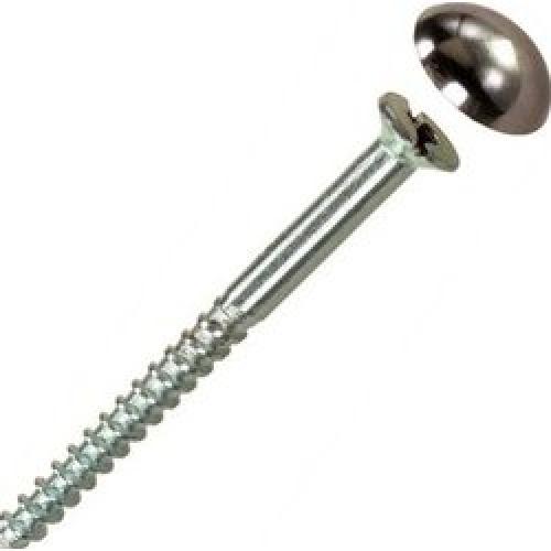 Chrome Domed Mirror Screws